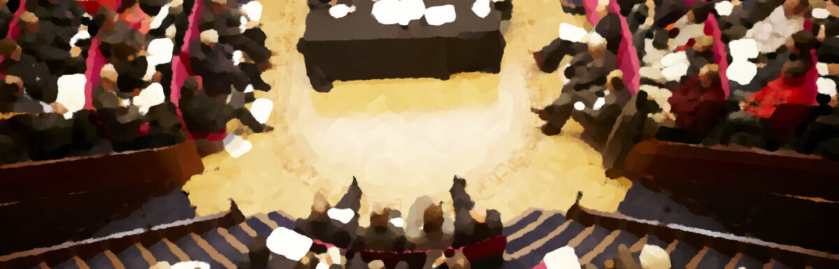 Clash of the Titans in progress at the Royal Institution